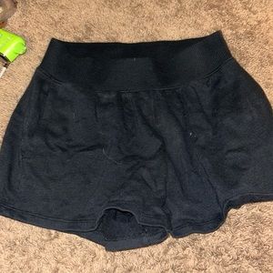 Extra small black sweat shorts